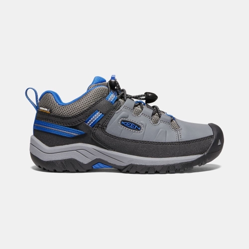 Magasin Chaussures Keen | Chaussure Randonnée Keen Targhee Waterproof Enfant Grise Bleu (FRA409178)